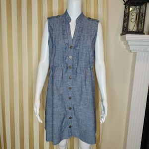 B. SMART CHAMBRAY DRESS 14